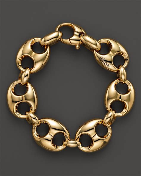 Gucci gold chain bracelet